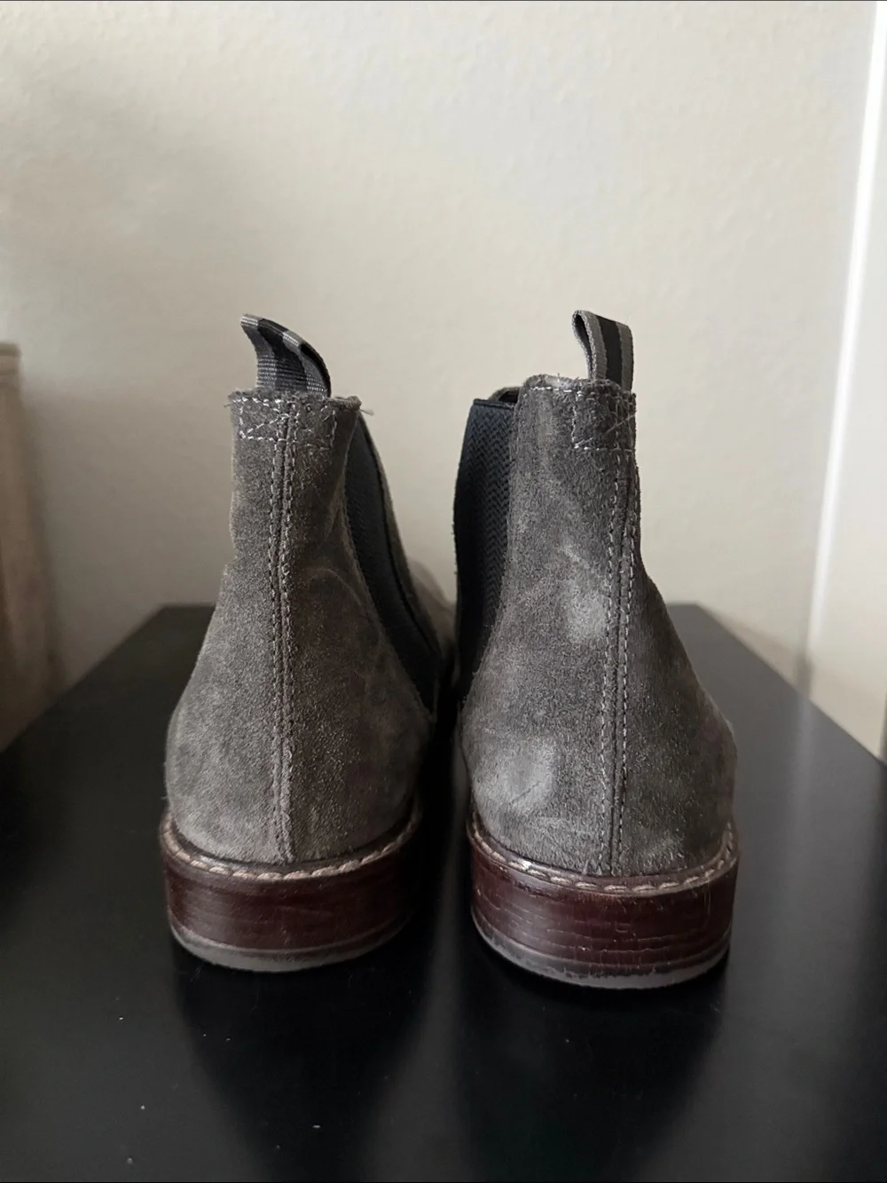 Crown Vintage Slate Gray Suede Boots